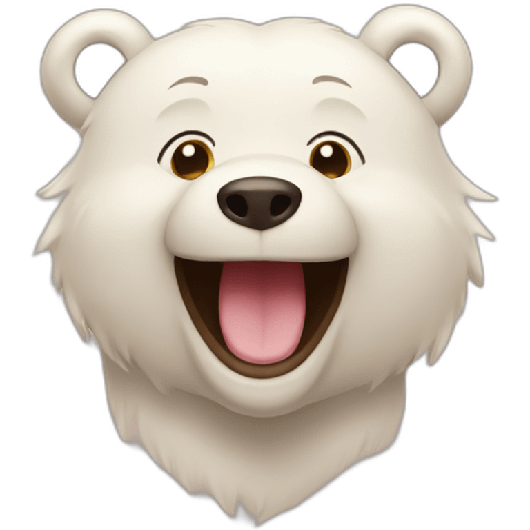 Happy bear emoji