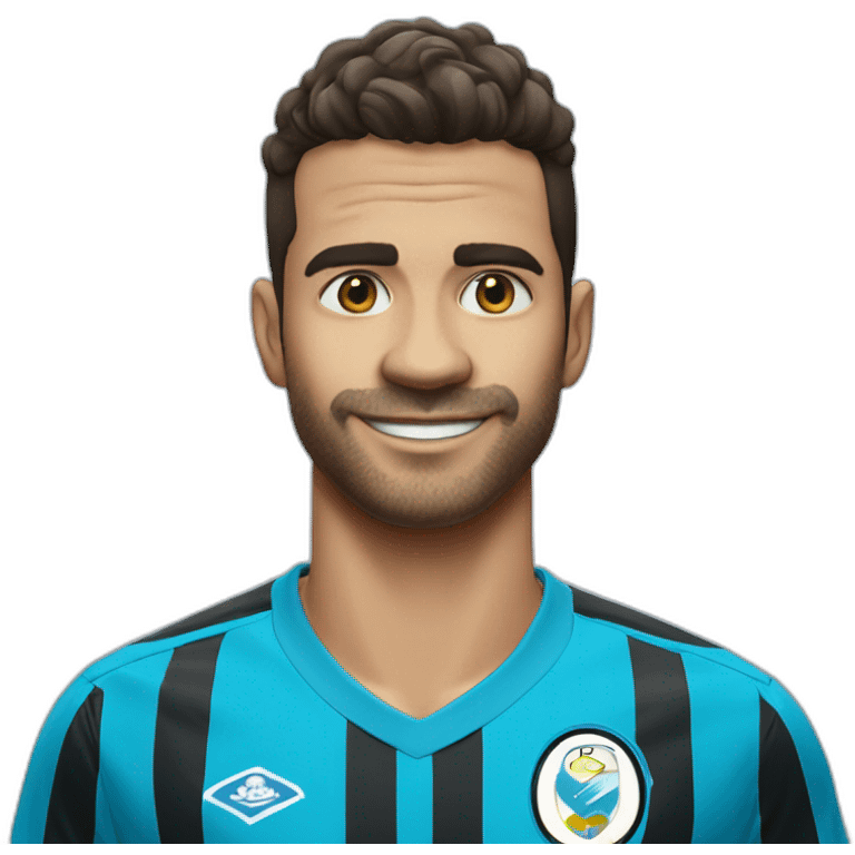 Luiz suares With the Grêmio shirt emoji