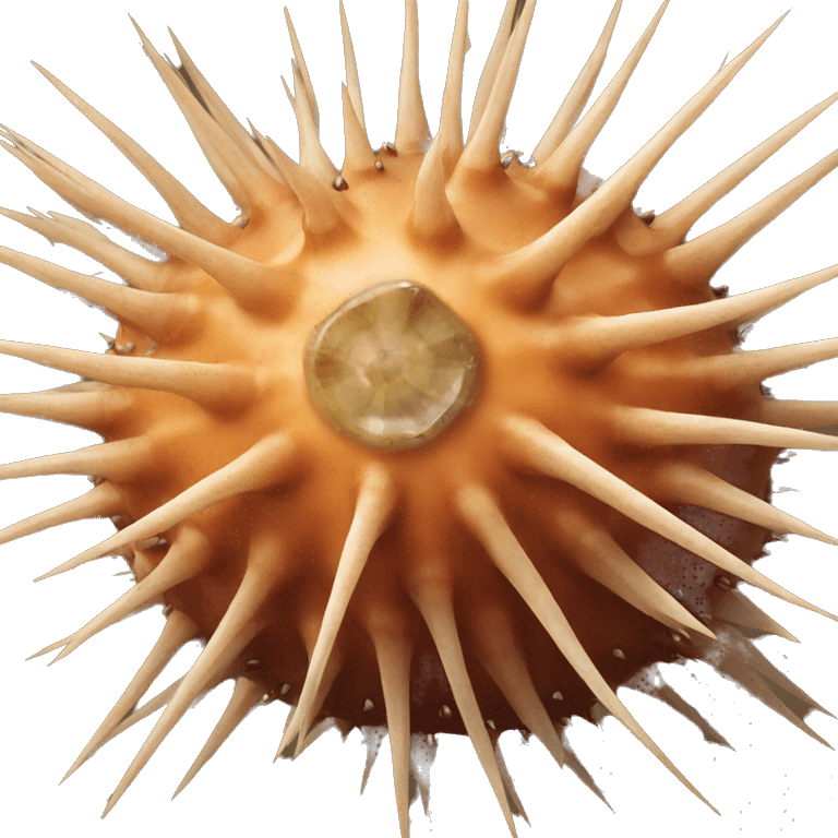 Sea urchin emoji