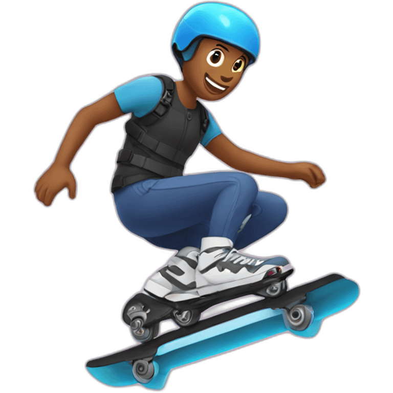 roller blade jump emoji