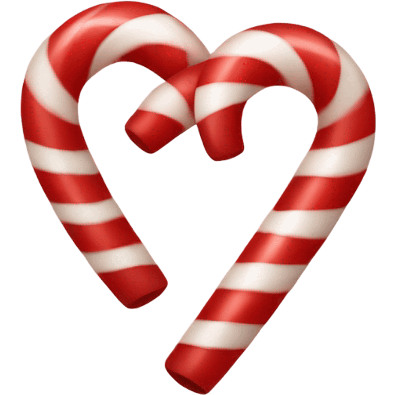 Candy cane in a heart shape emoji