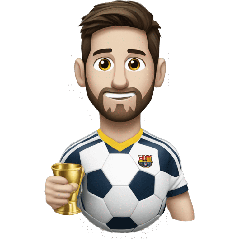 Messi campeón de dos copas america emoji