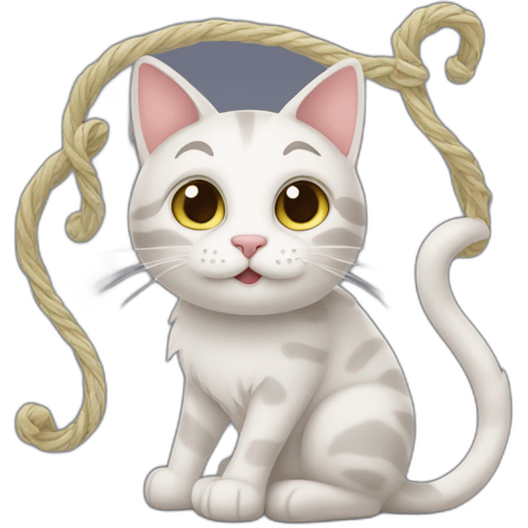 cat and tangle emoji