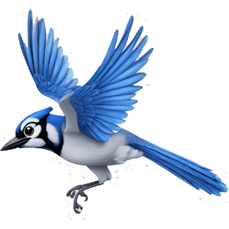 flying blue jay emoji