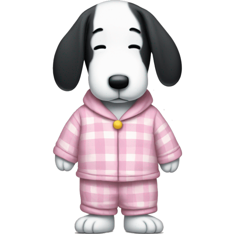 Snoopy in pajamas  emoji