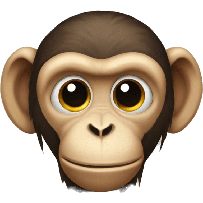 Circle shaped monkey emoji