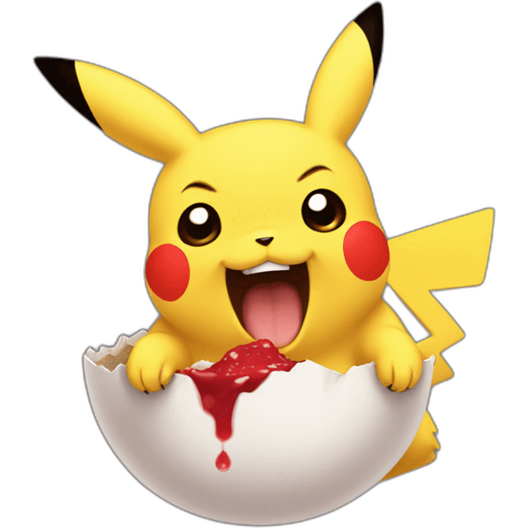 Pikachu bite emoji