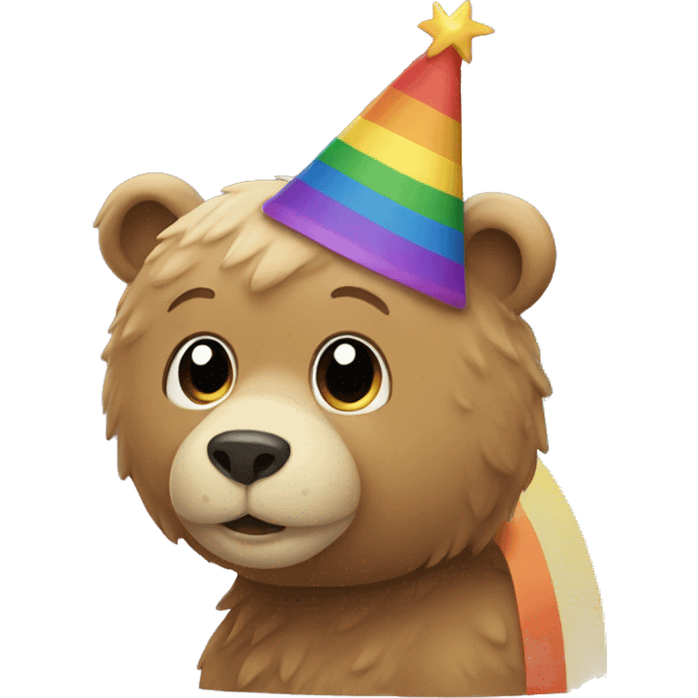 Rainbow bear emoji