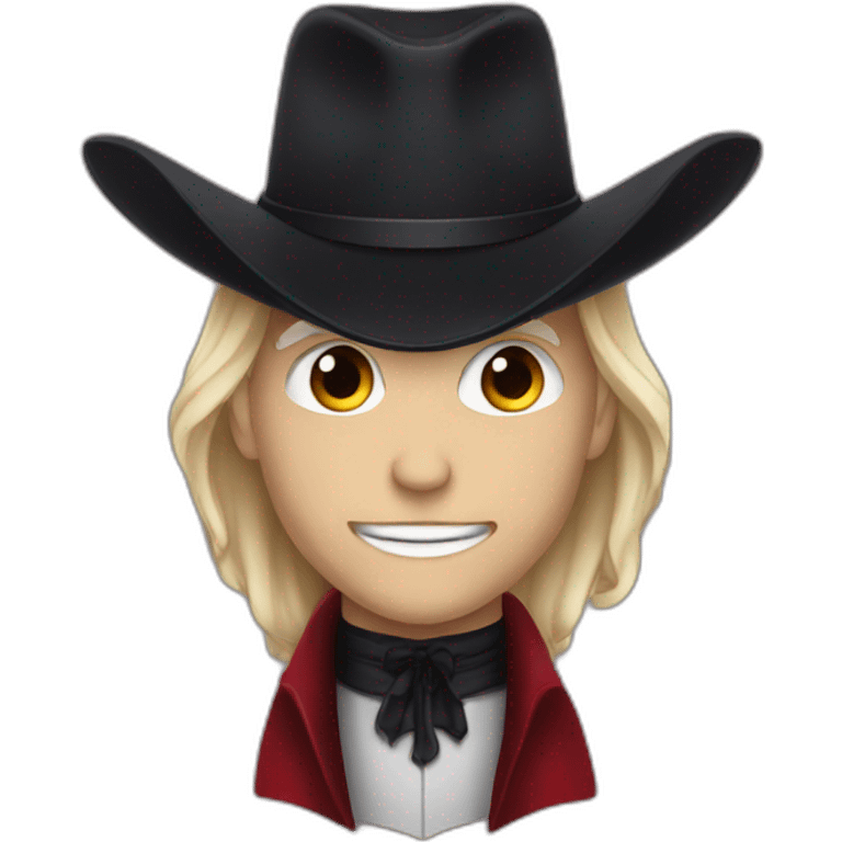 Dracula romantic with cowboy hat emoji