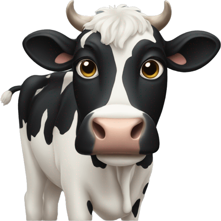 Black cow emoji