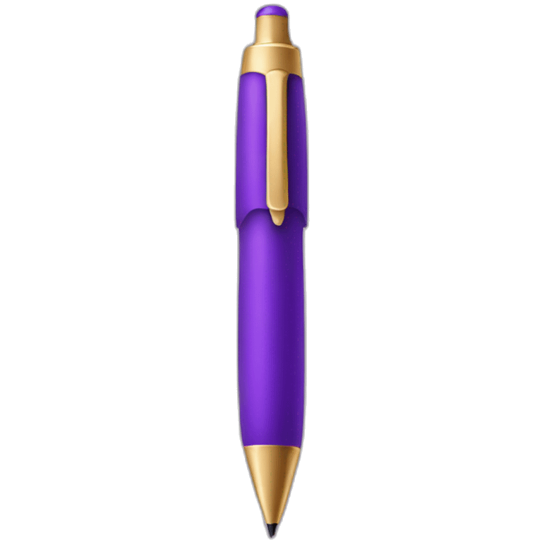 Purple pen emoji