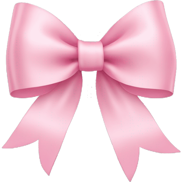 light pink ribbon bow emoji