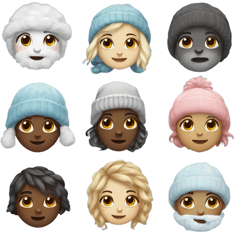 Cute winter things emoji