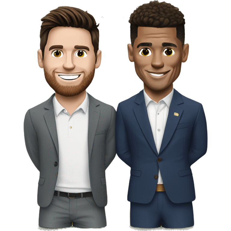 Messi con cristiano ronaldo emoji