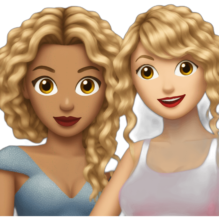 beyonce and taylor swift emoji