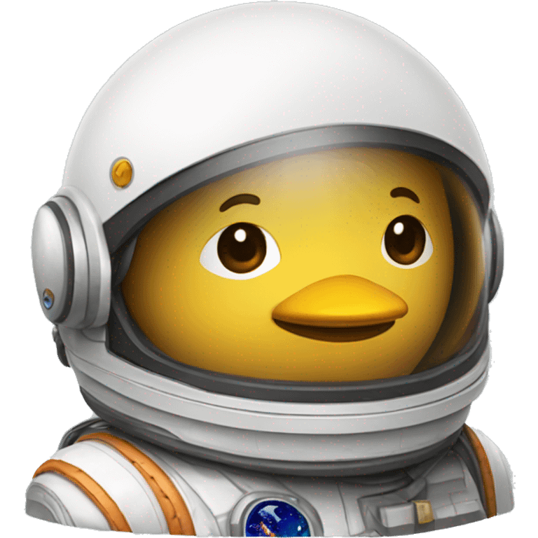 pato con casco de astronauta emoji