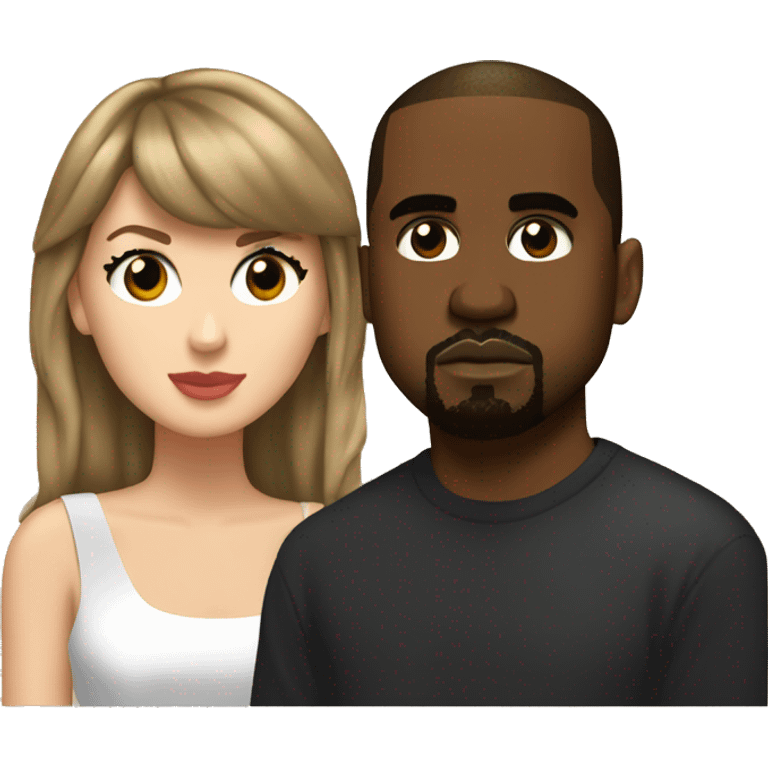 taylor swift and kanye west emoji