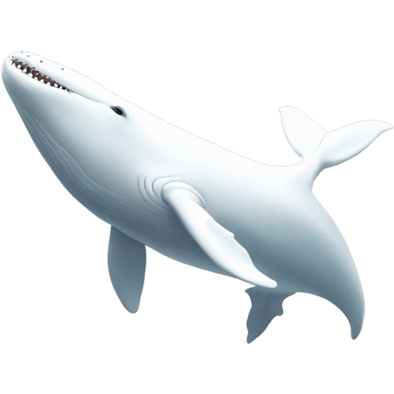 white whale , underside emoji