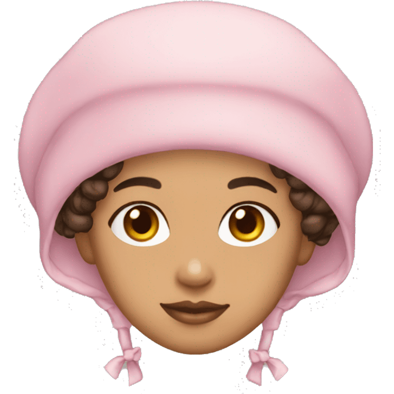 lightskin pink bonnet emoji