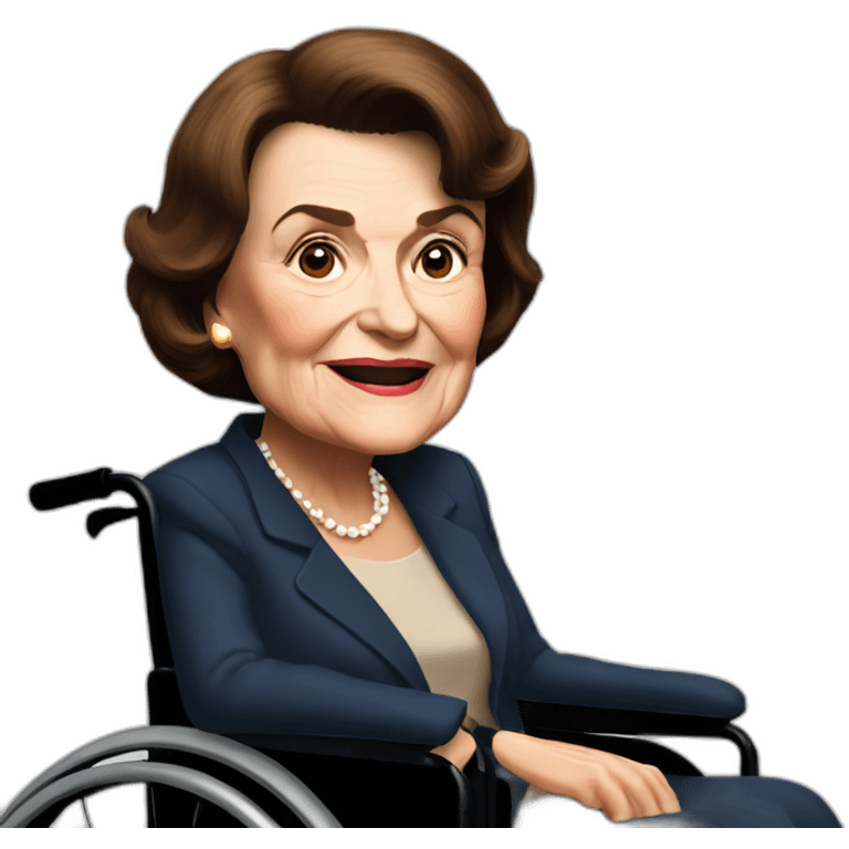 dianne feinstein wheelchair emoji