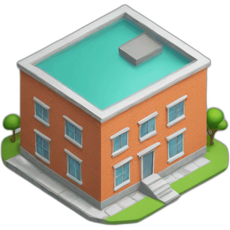 Isometric building  emoji