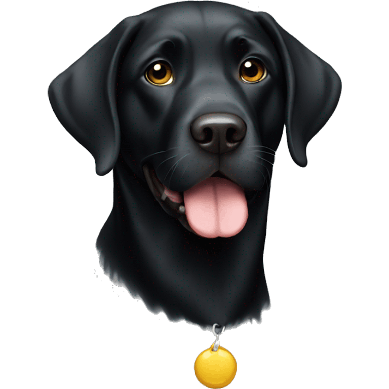 Black Labrador  emoji