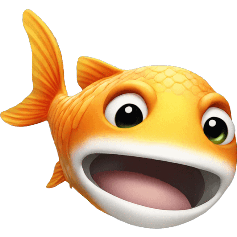 Fish take a selfie emoji