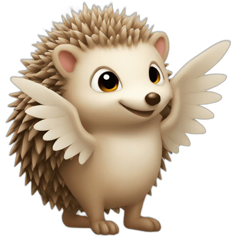 winged hedgehog emoji