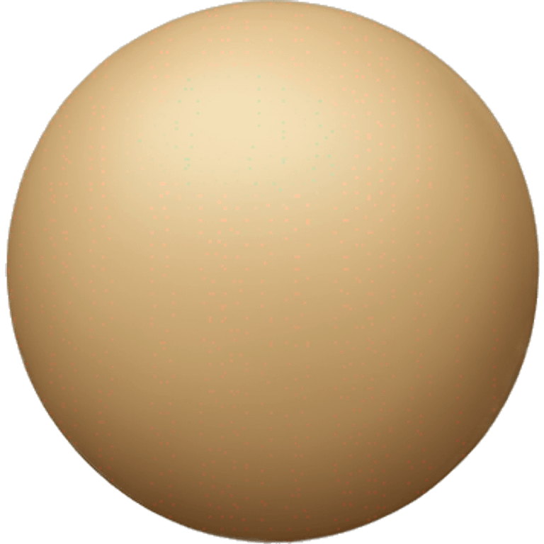 Beige ball emoji