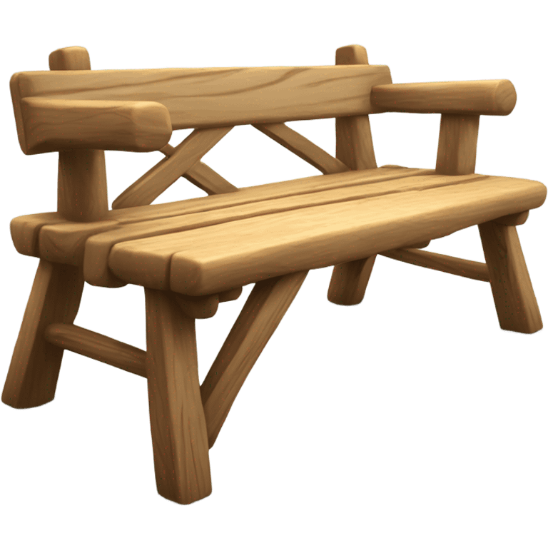 wooden bench  emoji