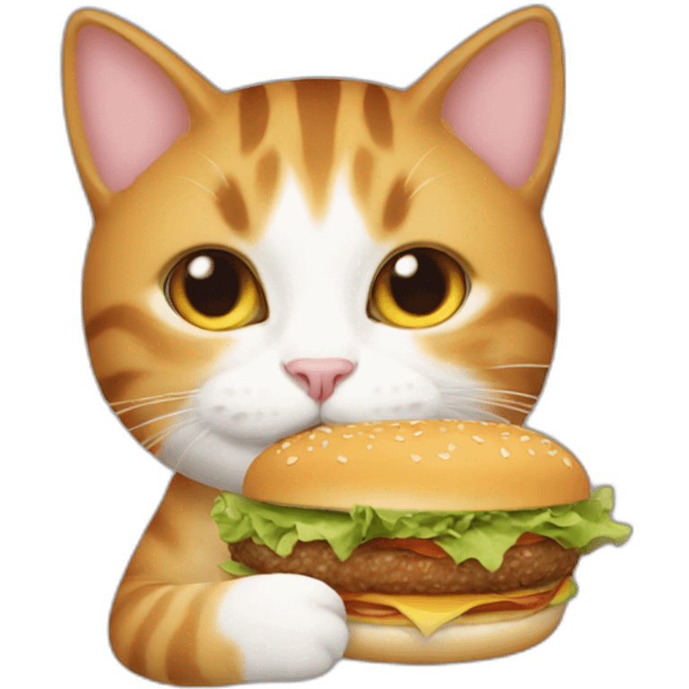 cat holding bao burger emoji