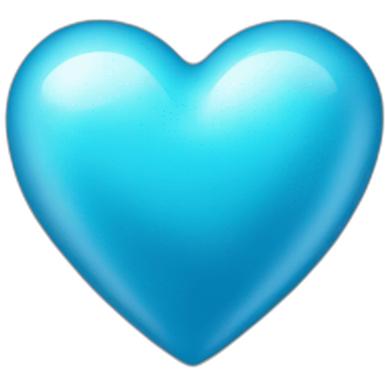 Blue Heart shiny emoji