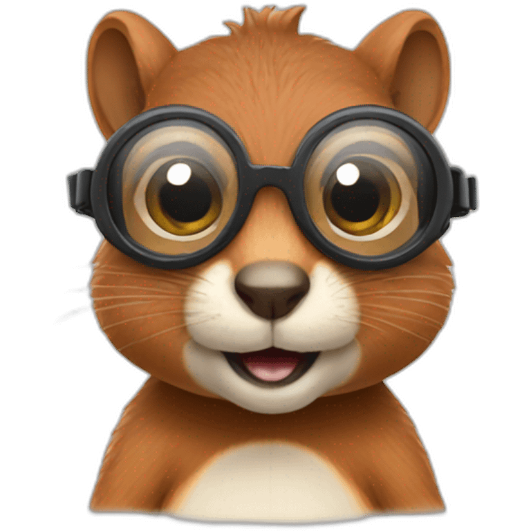 squirrel wearing googles emoji