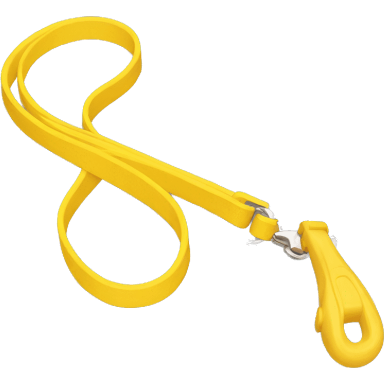 yellow dog leash handle emoji