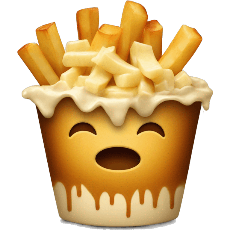 Poutine qui mange une poutine  emoji