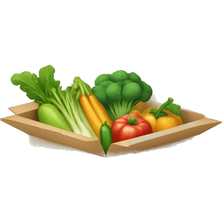 fruit and vegetables in a box emoji