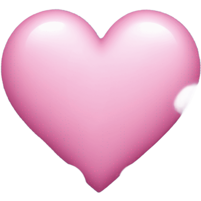 Pink heart with clouds around it  emoji