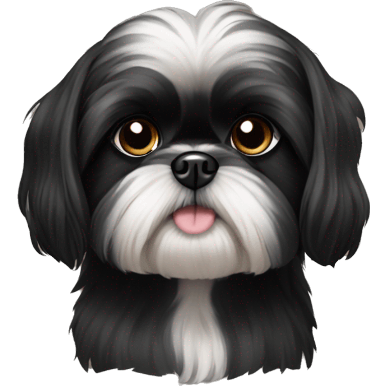 Black ShihTzu emoji