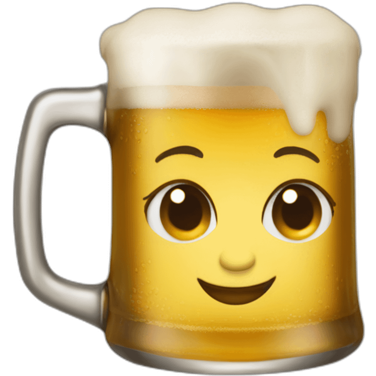 Christelle puech boit une biere emoji