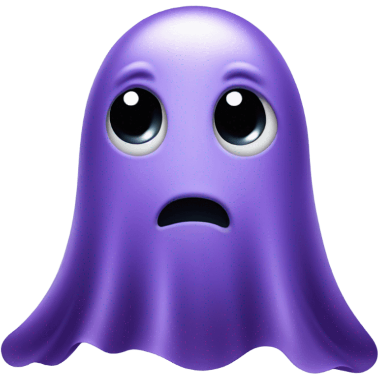 Cute pruple ghost emoji