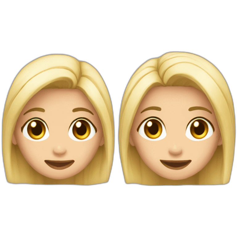 Argelino y argelina moreno y rubia emoji