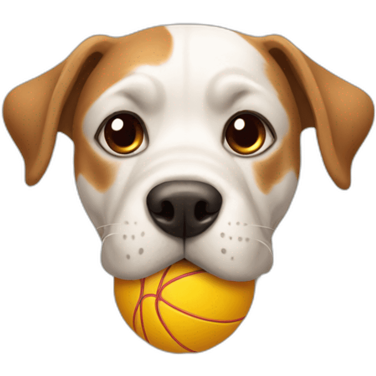 Dog with ball emoji