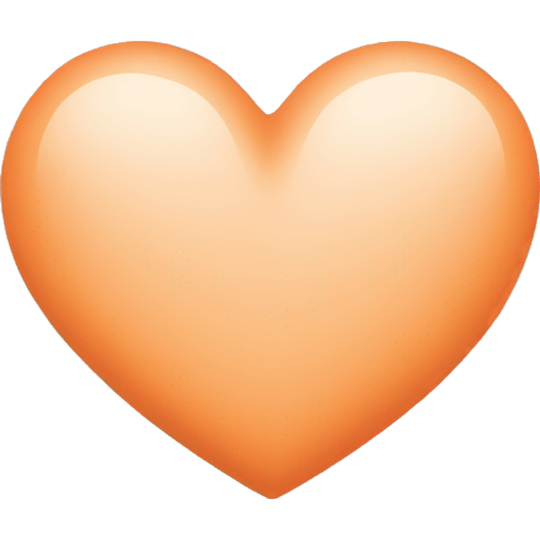 Pastel orange heart emoji