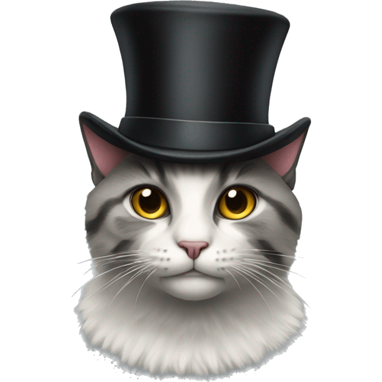 cat with a top hat emoji