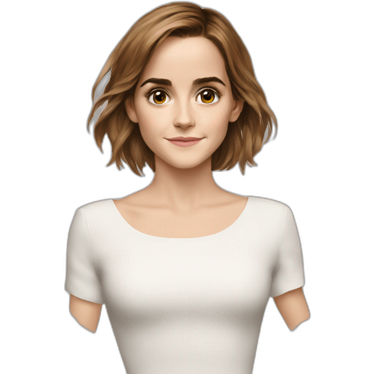 Emma Watson with an ovni  emoji