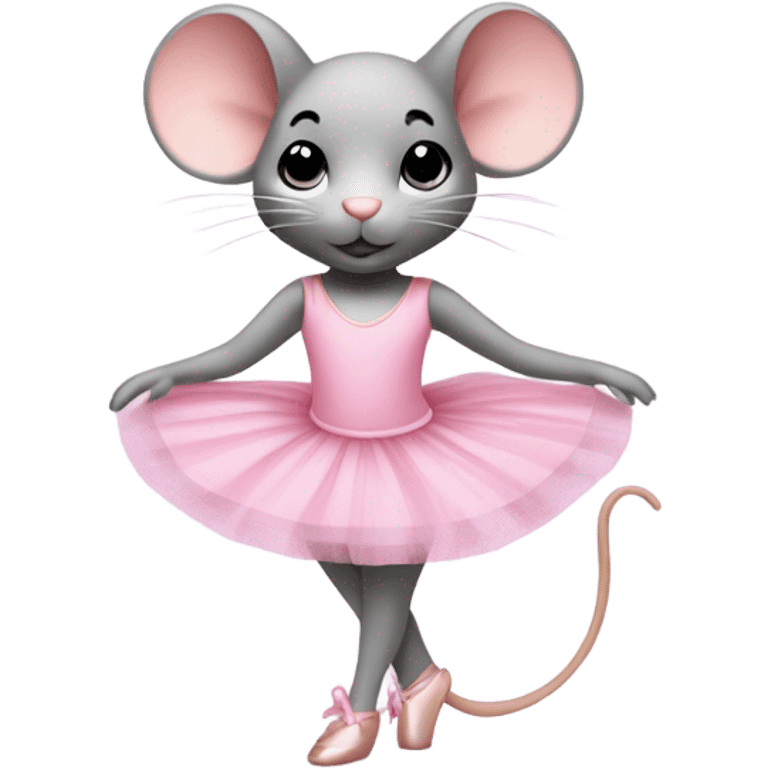 Ballerina mouse emoji