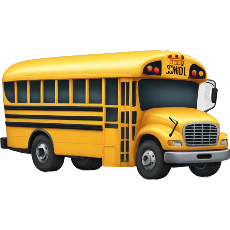 broken down school bus emoji