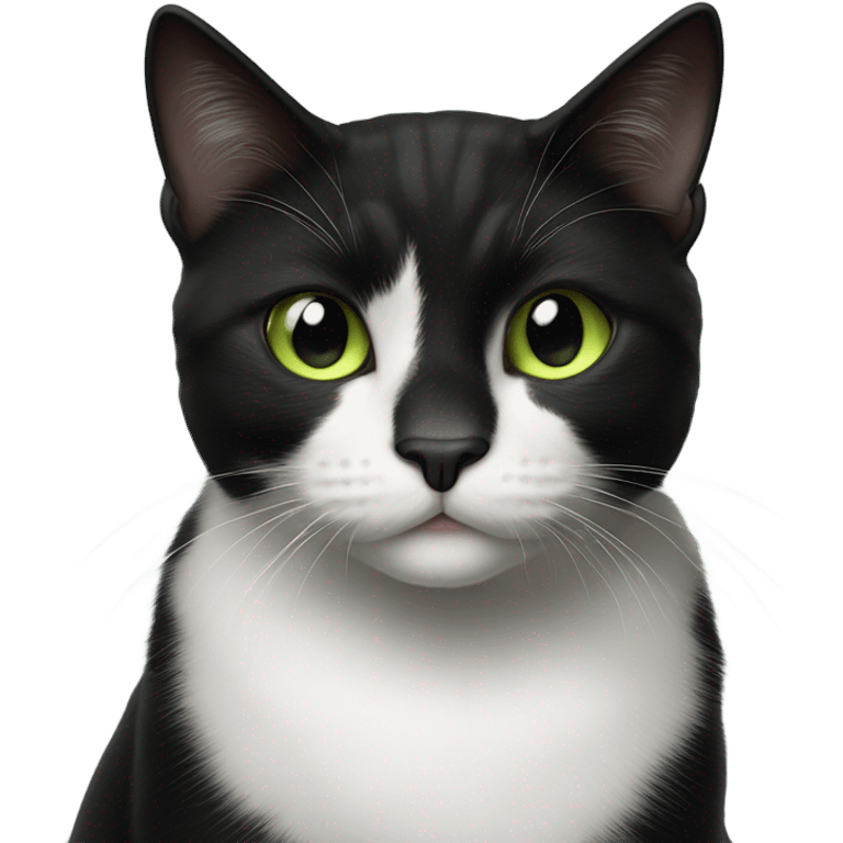 Tuxedo cat emoji