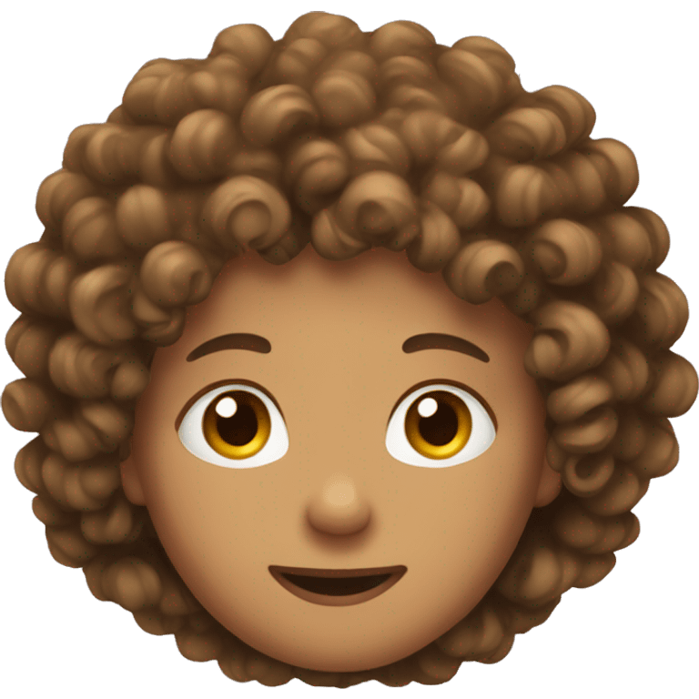 Curly hair emoji