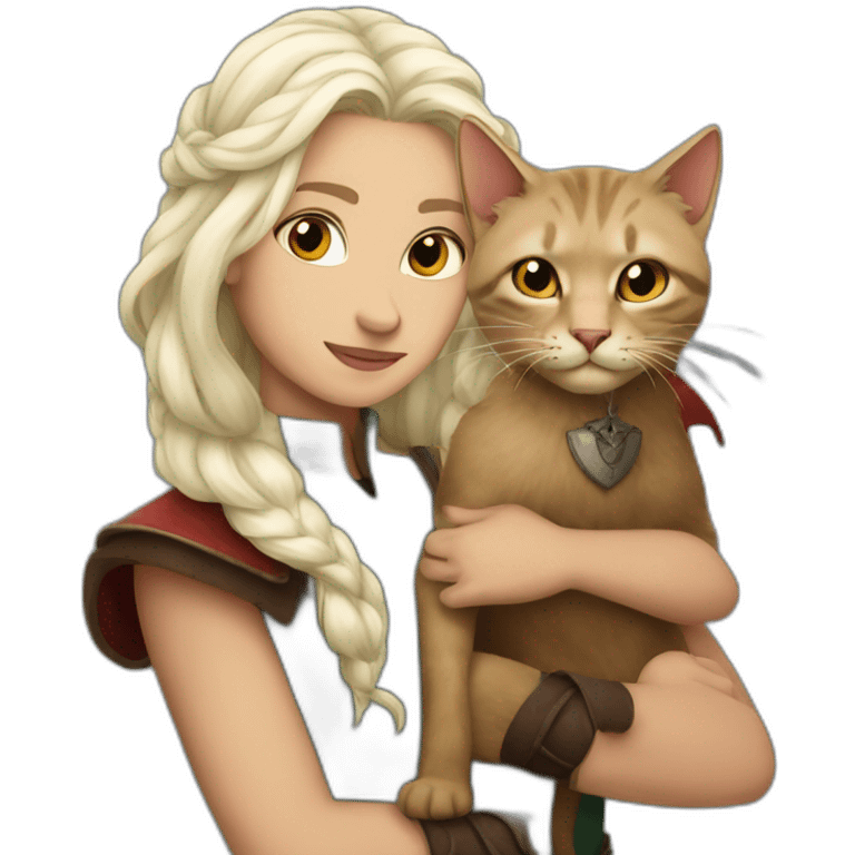 Targaryen with cat emoji